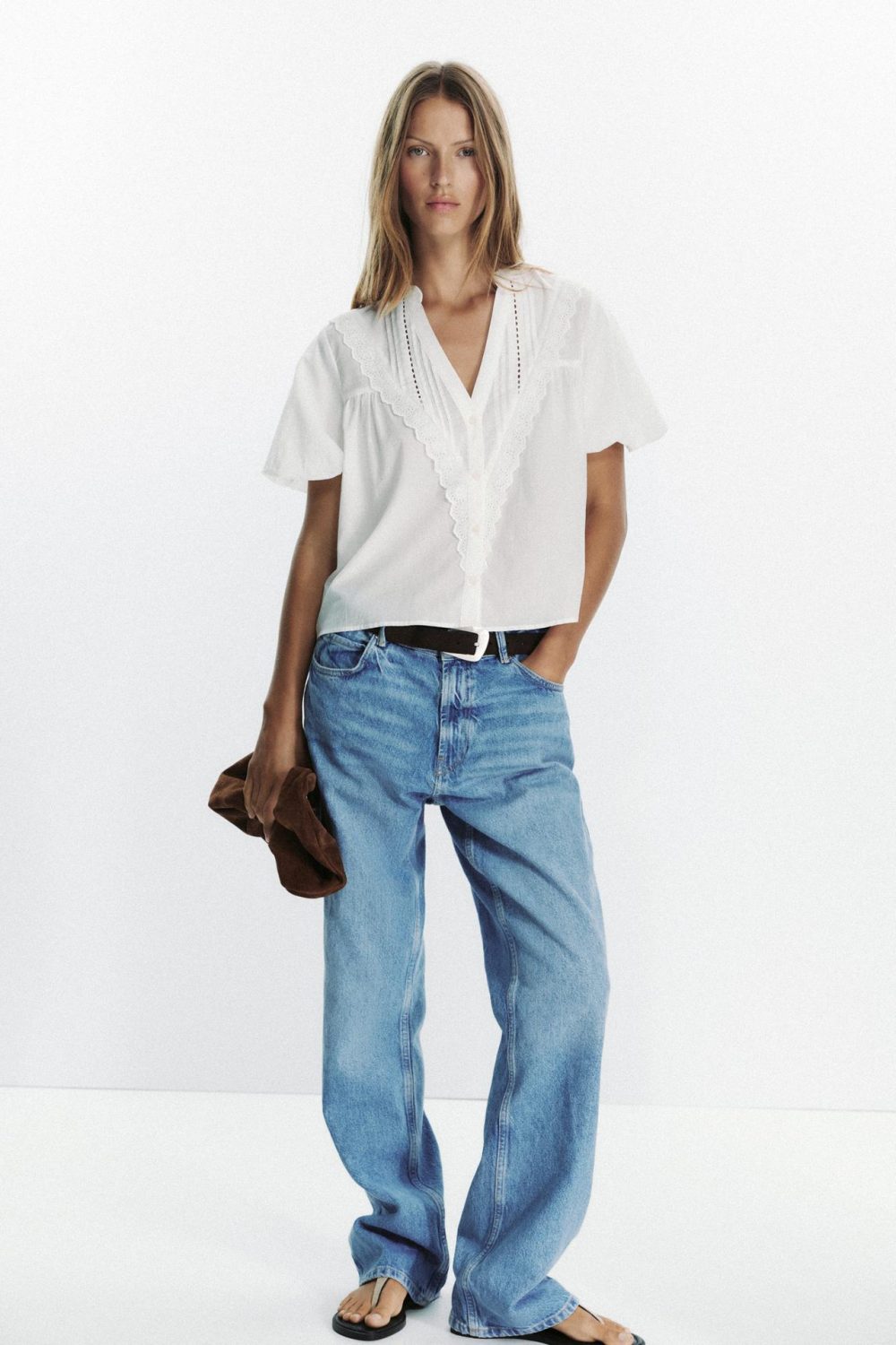 BLOUSE À MANCHES